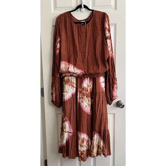 Anthropologie Dresses & Skirts - THE ODELLS ANTHROPOLOGIE Tie Dye Serena Top Lidia Maxi Skirt 2 Piece Set Sz XL